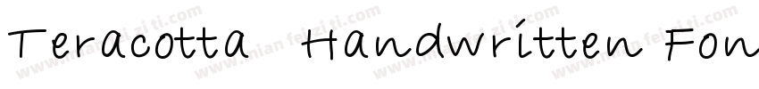 Teracotta   Handwritten Font字体转换